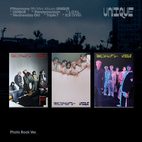 P1Harmony 9th Mini Album [UNIQUE] (Photobook Ver.) (A Ver. / B Ver. / C Ver.)