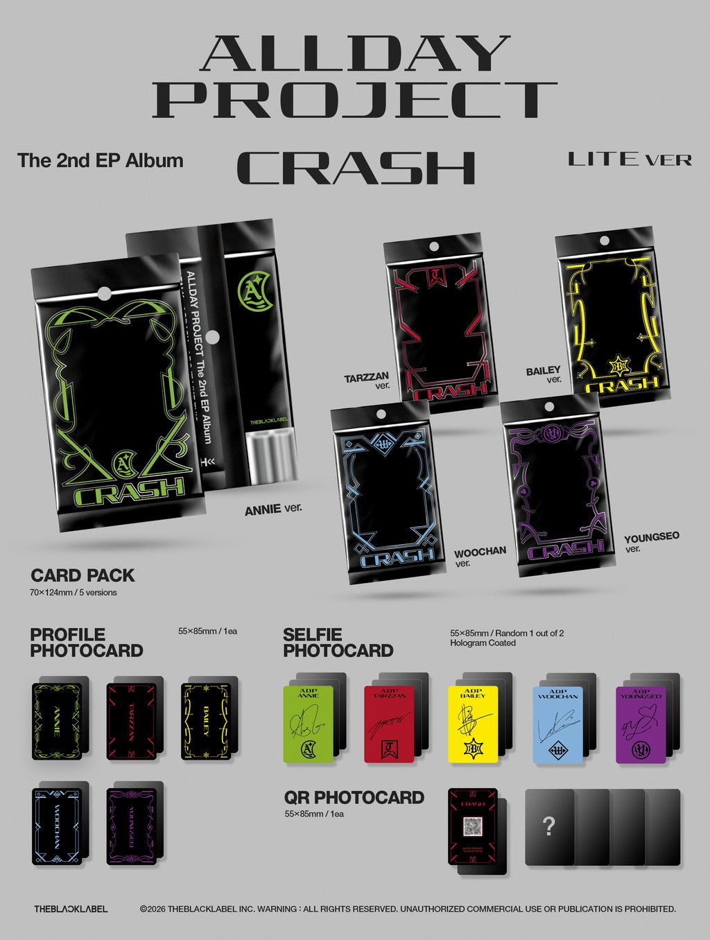 ALLDAY PROJECT ALLDAY PROJECT - 2nd EP Album [CRASH] LITE Ver. - kuva 2