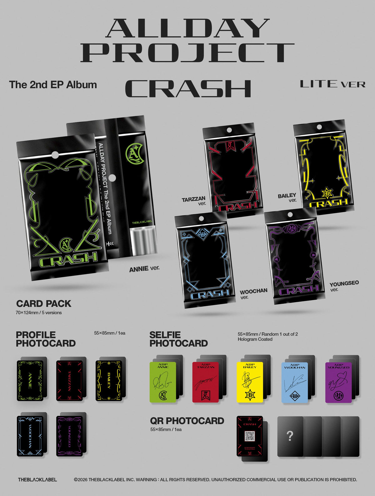 ALLDAY PROJECT ALLDAY PROJECT - 2nd EP Album [CRASH] LITE Ver. - kuva 2