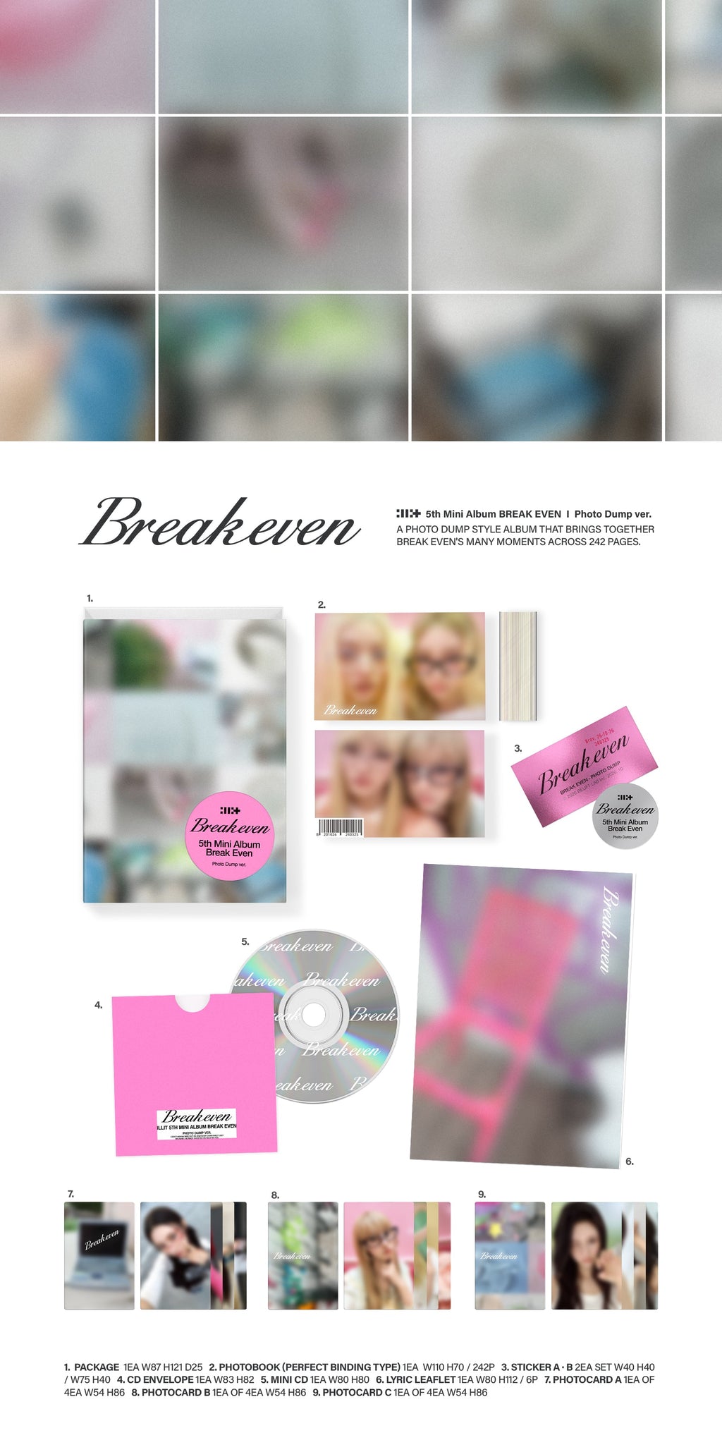 ILLIT ILLIT - 5th Mini Album [BREAK EVEN] Photo Dump Ver. - kuva 2