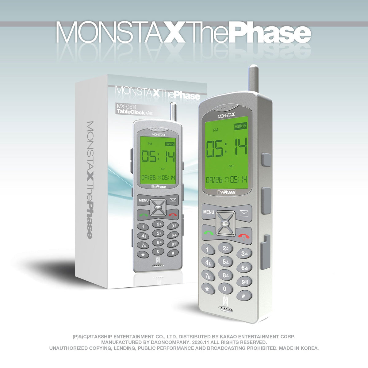 MONSTA X MONSTA X - EP [The Phase] MX-0514 Table Clock Ver. - kuva 1