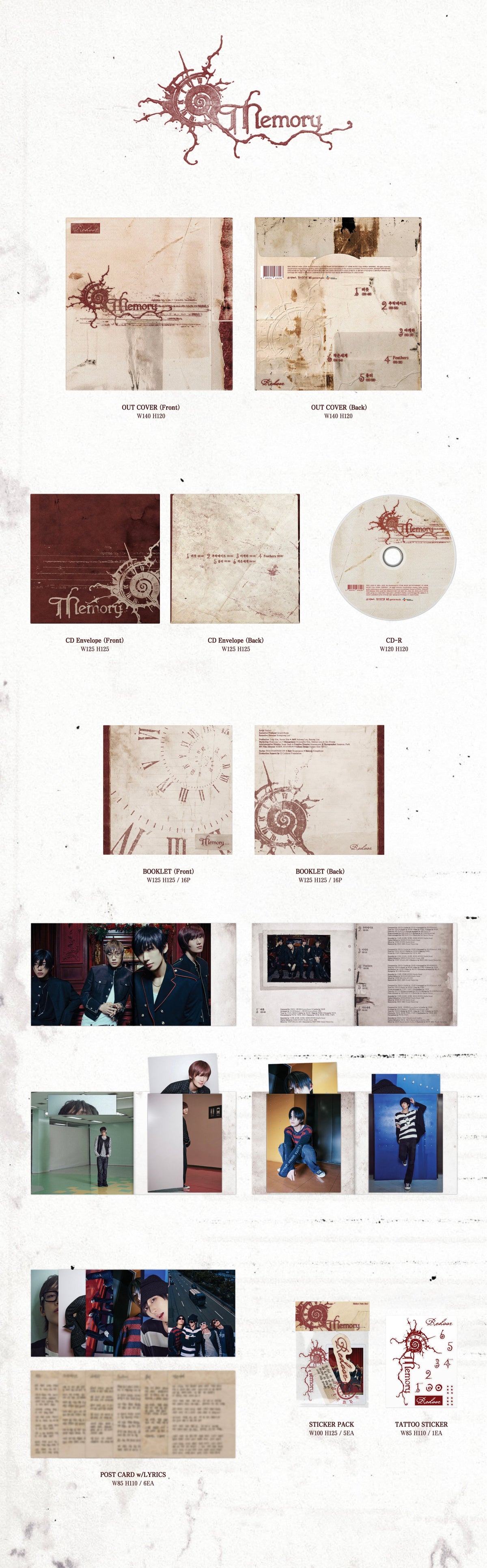 Redoor Redoor - 4th Mini Album [Memory] - kuva 2