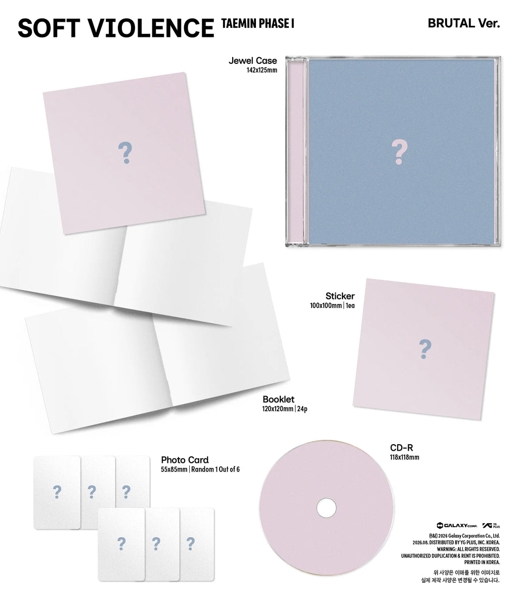 TAEMIN (SHINEE) - PHASE 1 : SOFT VIOLENCE (JEWEL VER.)