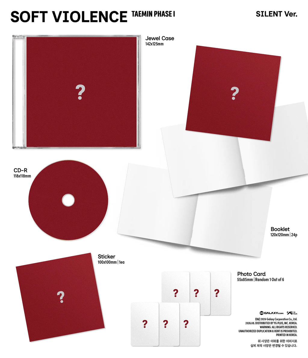 TAEMIN (SHINEE) - PHASE 1 : SOFT VIOLENCE (JEWEL VER.)