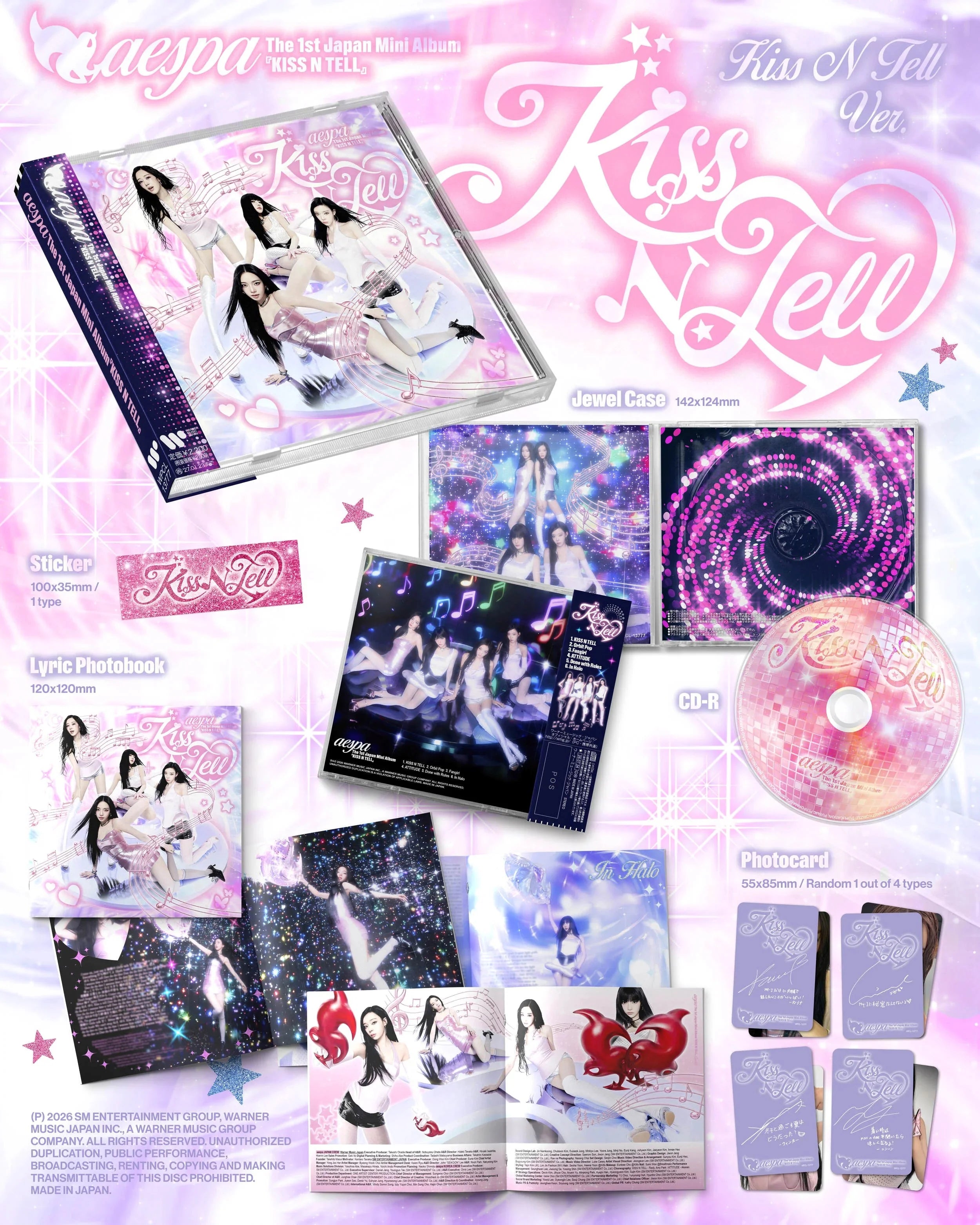 aespa - 1st Japan Mini Album [KISS N TELL] KISS N TELL Ver.