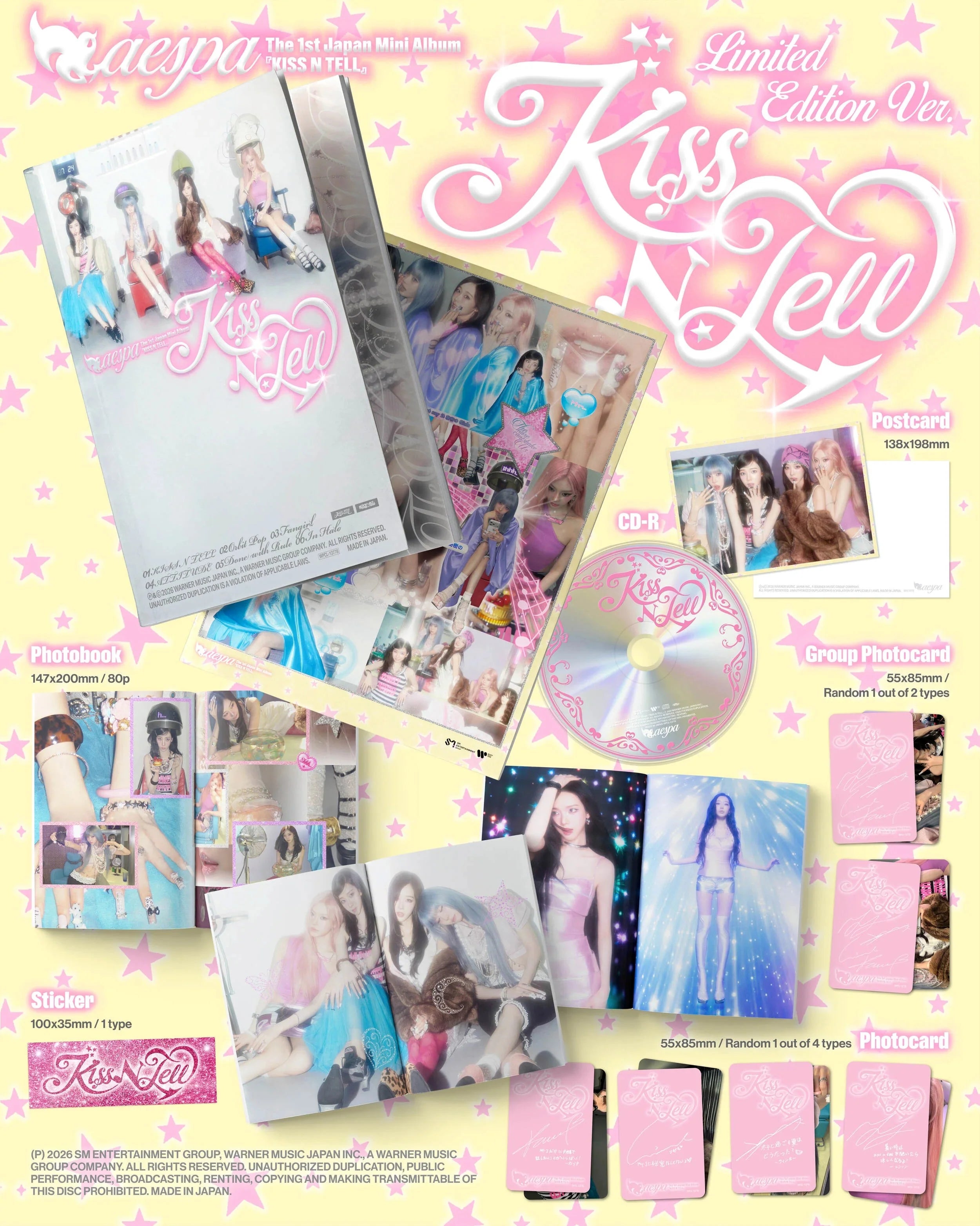 aespa - 1st Japan Mini Album [KISS N TELL] Limited Edition Ver.