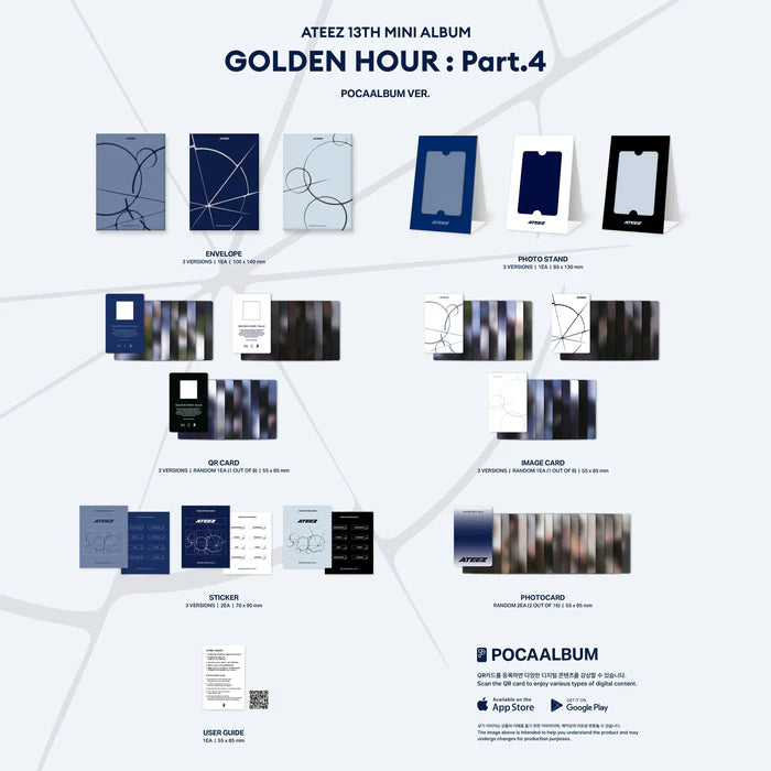 ATEEZ - 13th Mini Album [GOLDEN HOUR : Part.4] (POCAALBUM VER.)
