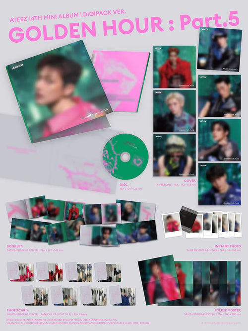 ATEEZ - GOLDEN HOUR : PART.5 (DIGIPACK VER.)