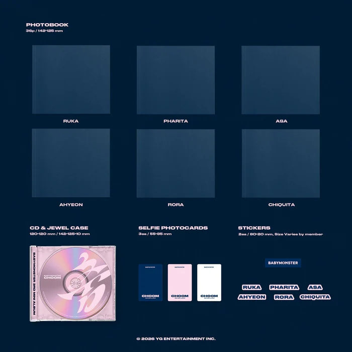 BABYMONSTER - 3rd MINI ALBUM [CHOOM] (Jewel Ver.)