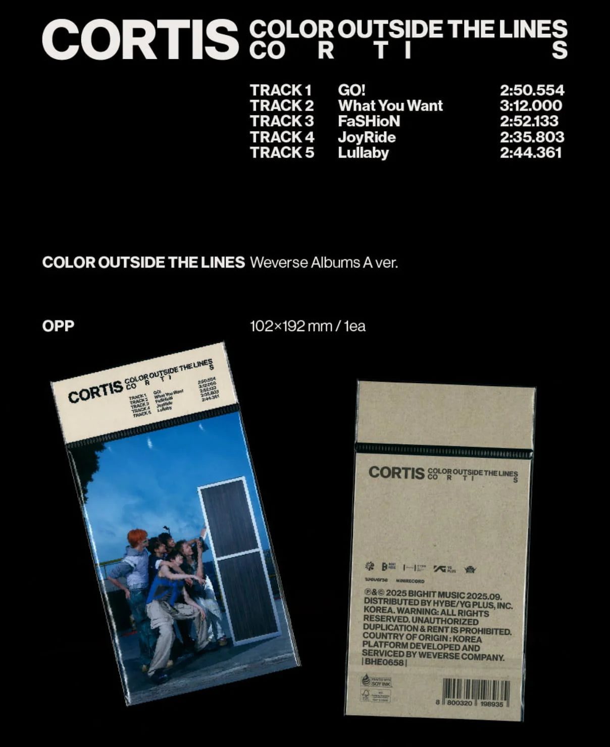 CORTIS 1st EP Album – Weverse ver.