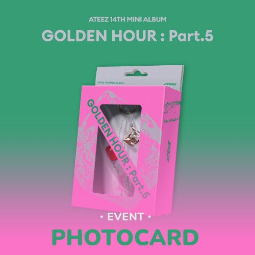 ATEEZ 14th Mini Album [GOLDEN HOUR : Part.5] (KEY CHAIN Ver.)(withmuu Gift)