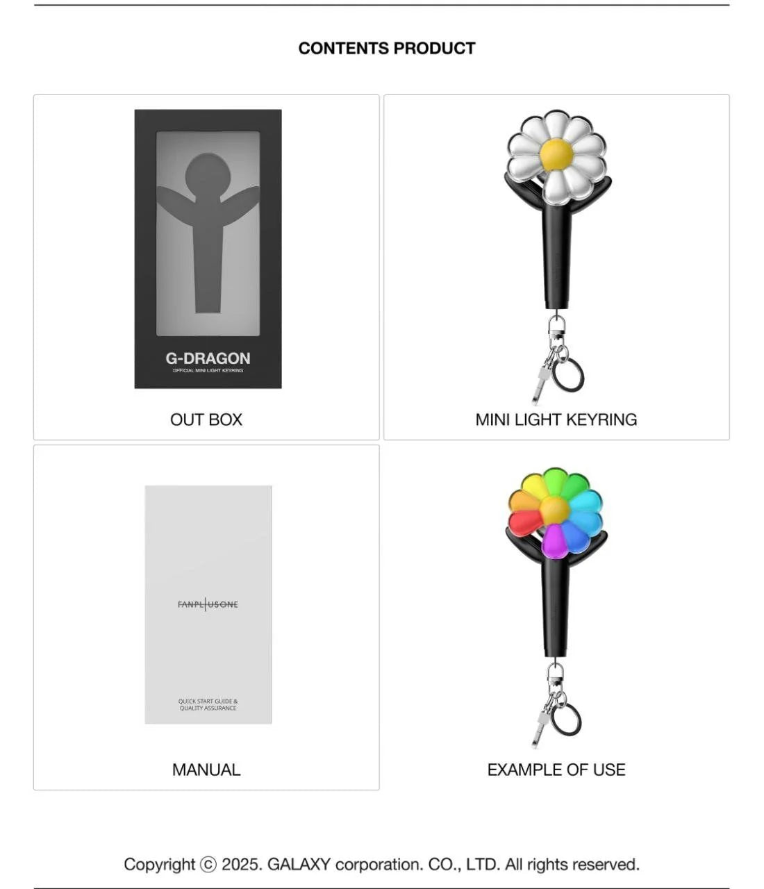 G-Dragon Mini Light Stick -avaimenperä