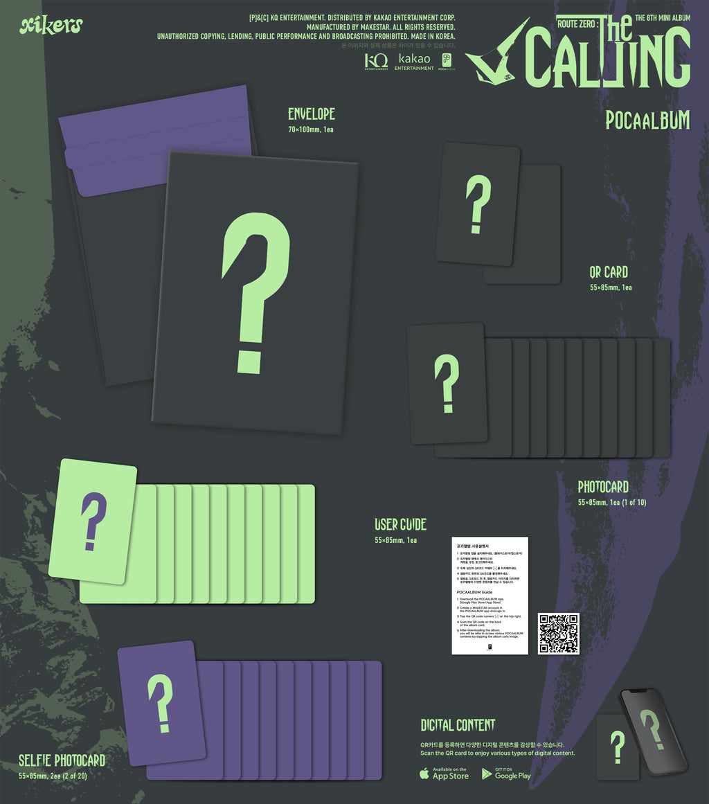 XIKERS xikers - 8th Mini Album [ROUTE ZERO : The CALLING] POCAALBUM - kuva 2