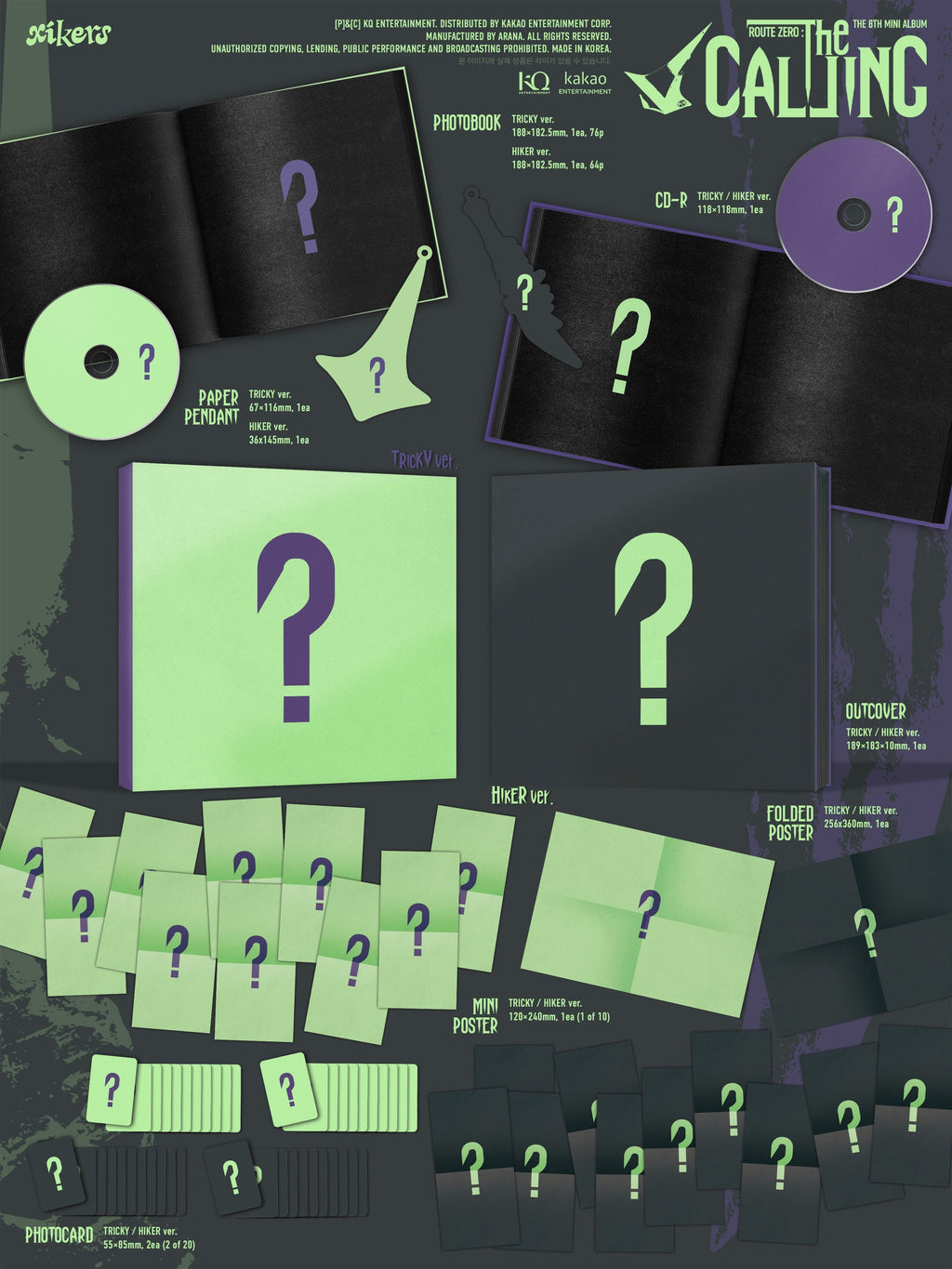 XIKERS xikers - 8th Mini Album [ROUTE ZERO : The CALLING] - kuva 2