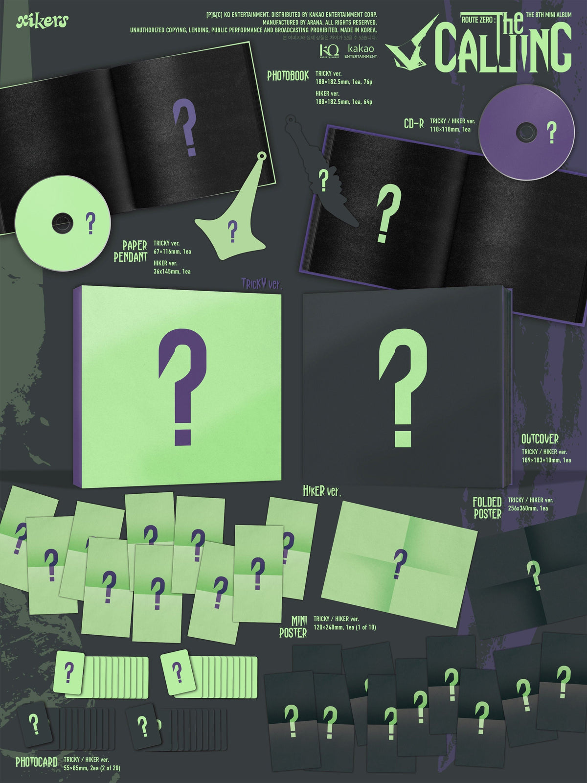XIKERS xikers - 8th Mini Album [ROUTE ZERO : The CALLING] - kuva 2